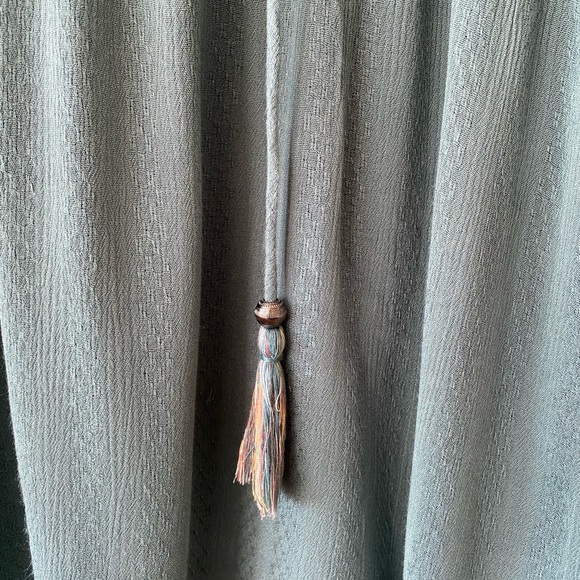 Knox Rose Tie Front, 3/4 Sleeve Boho Style Top - Picture 6 of 8